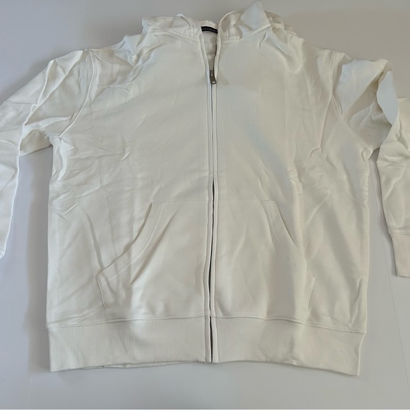 Naked Wardrobe White Oversized The Zip Up Hoodie size - XL - Picture 2 of 8